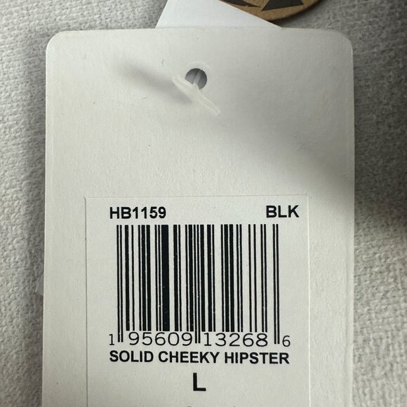 Hurley Womens Solid Cheeky Hipster Bikini Bottom Swimwear Black Size Large - Picture 6 of 11